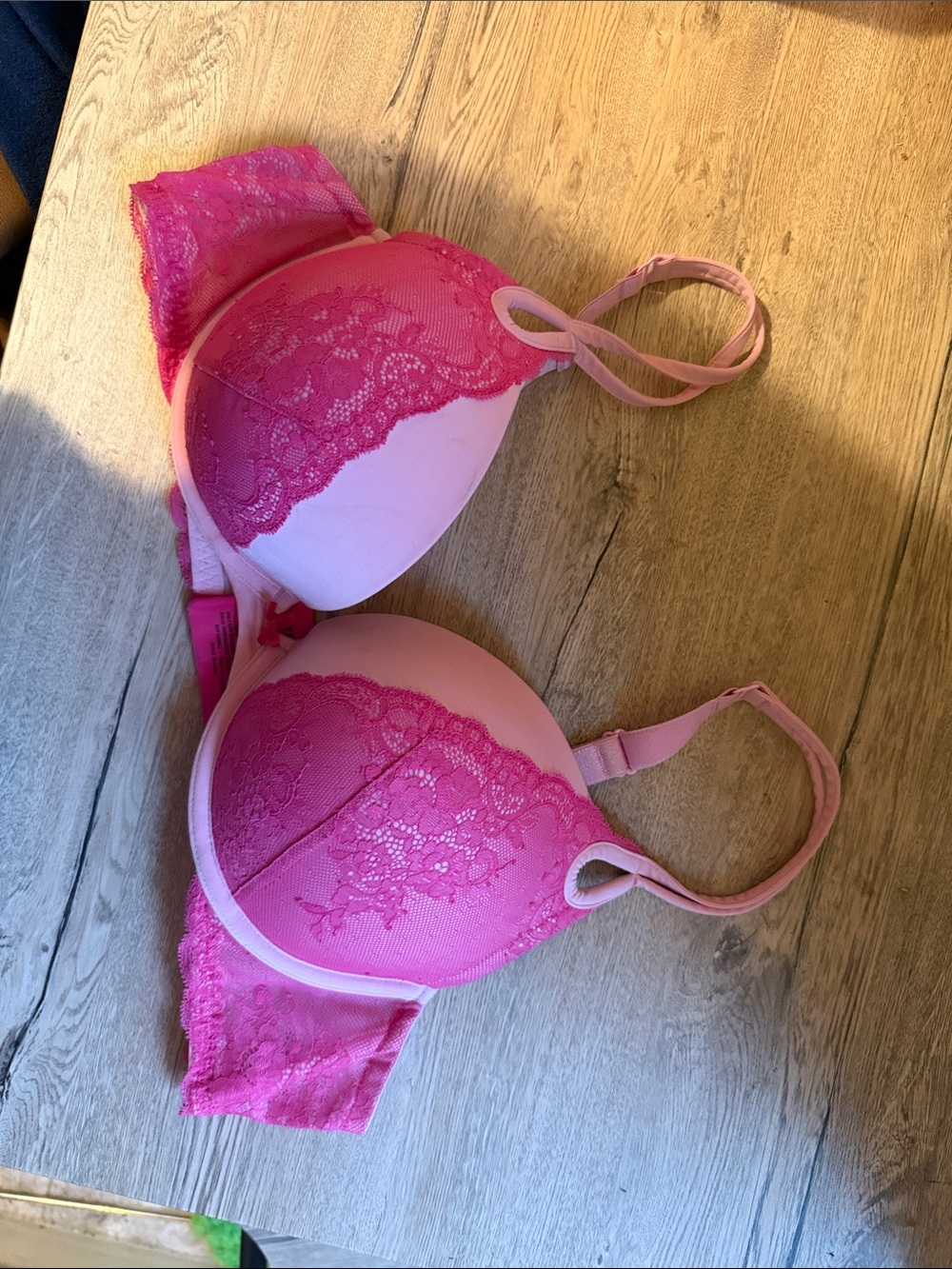 torrid Hot Pink Lace Push-Up Bra